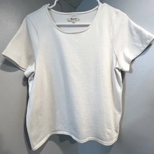 Madewell Luxe Boxy-Crop Tee